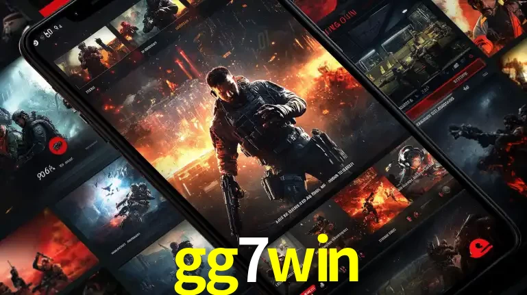 Tela de um celular exibindo uma galeria de jogos de tiro com temática militar, mostrando a variedade de e-sports disponíveis para apostas na plataforma de entretenimento gg7win.