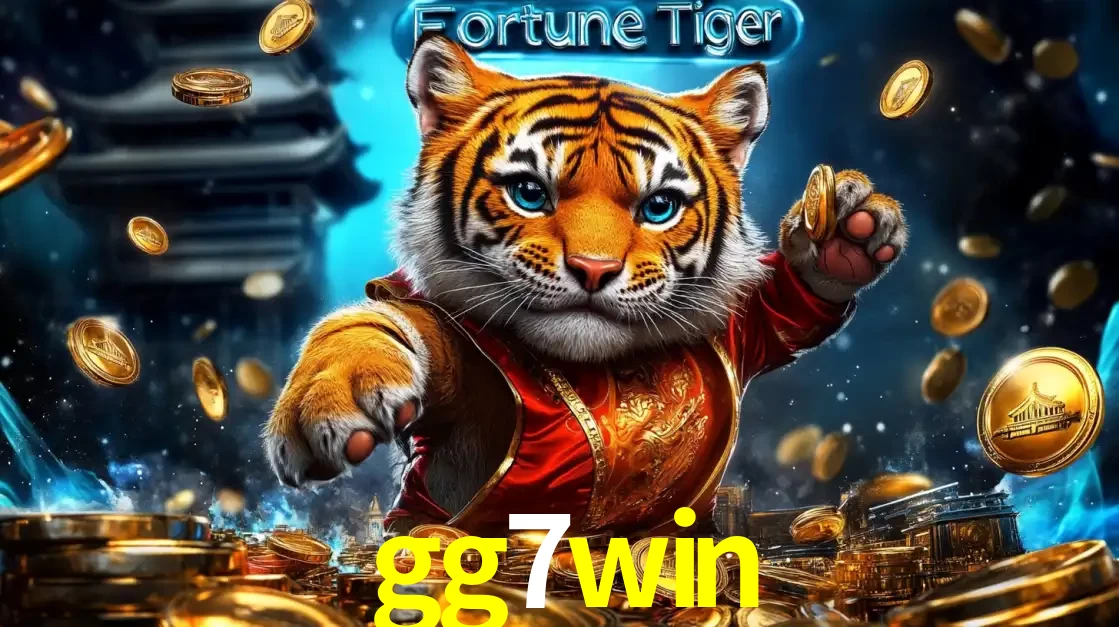 Imagem promocional do jogo de slot Fortune Tiger, com um tigre majestoso em traje tradicional cercado por uma fortuna em moedas de ouro, disponível agora no cassino gg7win.